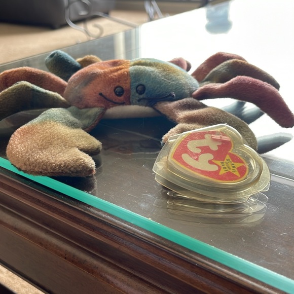 RARE TY Beanie Baby CLAUDE The Crab RETIRED 1996 MINT, lots of Errors. - Picture 9 of 16